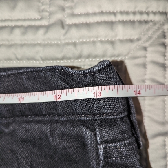 AMERICAN APPAREL Black Cotton High-Rise Raw Edges Jeans Size 27 - Picture 9 of 11